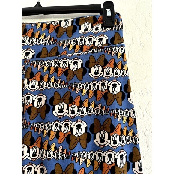 LuLaRoe Blue Mickey Mouse Leggings Disney Woman's One Size Tall & Curvy - Picture 11 of 16